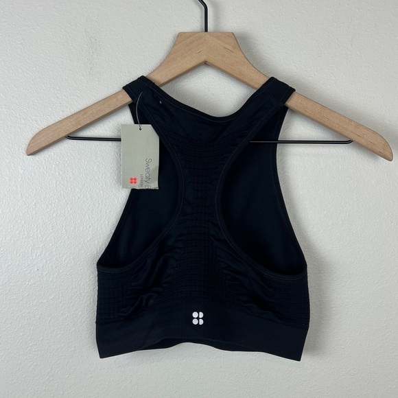 Sweaty Betty Stamina Black High Neck Bra - Picture 3 of 5